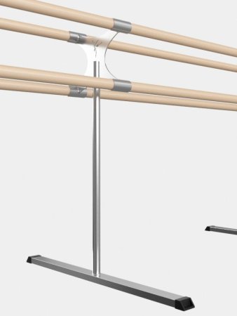 Двухрядный мобильный двухсторонний балетный станок из нержавеющей стали