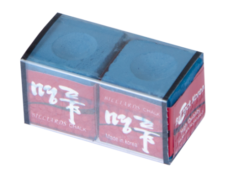Мел «Ball teck PRO II» (2 шт, в золотистой металлической коробке) синий