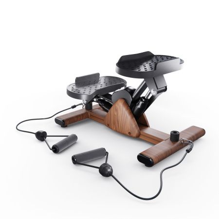 Балансировочный степпер DFC WOODFIT с эспандерами