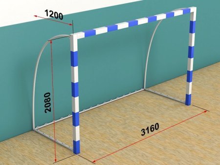 Ворота складные разборные минифутбольные/гандбольные 3000х2000х1000 мм