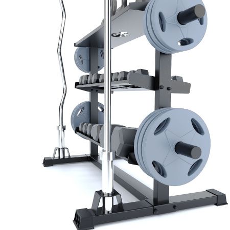 Стойка стеллаж для гантелей, дисков и грифов Domsen Ds50 d25мм