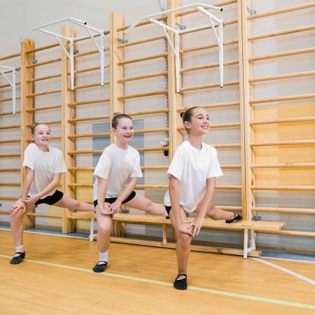 Скамья гимнастическая на металлических ножках 2,4 м ZAVODSPORTA