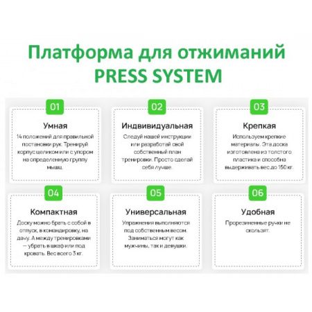 Платформа для отжиманий PRESS SYSTEM