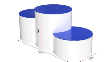 Пьедестал для награждения "Цилиндры"