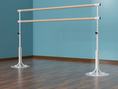 Двухрядный мобильный балетный станок с регулировкой высоты