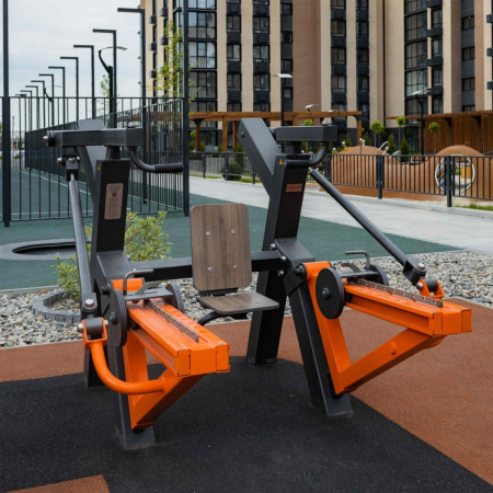 P-1801.1 Уличный тренажер Жим вверх с переменной нагрузкой ZAVODSPORTA