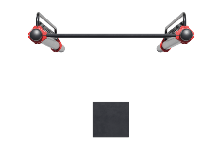 Перекладина с регулируемой высотой от 90 см до 260 см (для выполнения испытаний (теста) ГТО «Подтяги