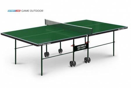 Теннисный стол StartLine Game Outdoor с сеткой зеленый