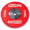 Диск профессиональный обрезиненный (цветной) D51 мм PROFI-FIT 25 кг