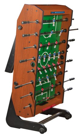 Настольный футбол (кикер) "Maccabi" (140x75x89, орех, складной)