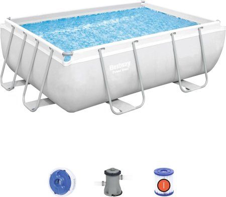 Каркасный бассейн Bestway Power Steel 56629 (282x196x84, с фильтр-насосом)