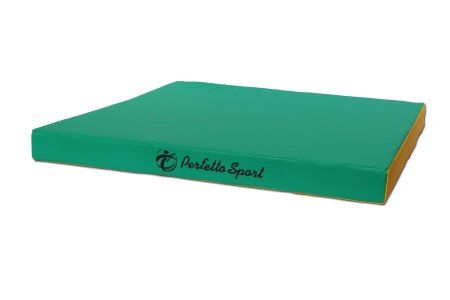 Мат Perfetto Sport № 2 (100 х 100 х 10) зелёно/жёлтый