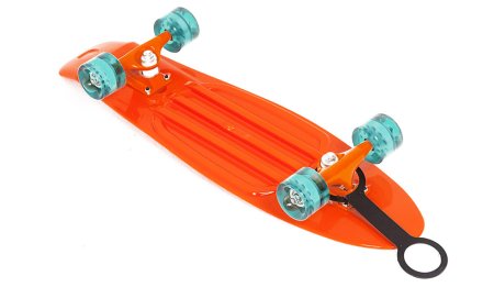 Скейт пластиковый 27X8" оранжевый
