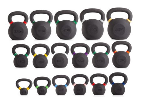 Гиря чугунная с цветным кольцом VictoryFit VF-KCR
