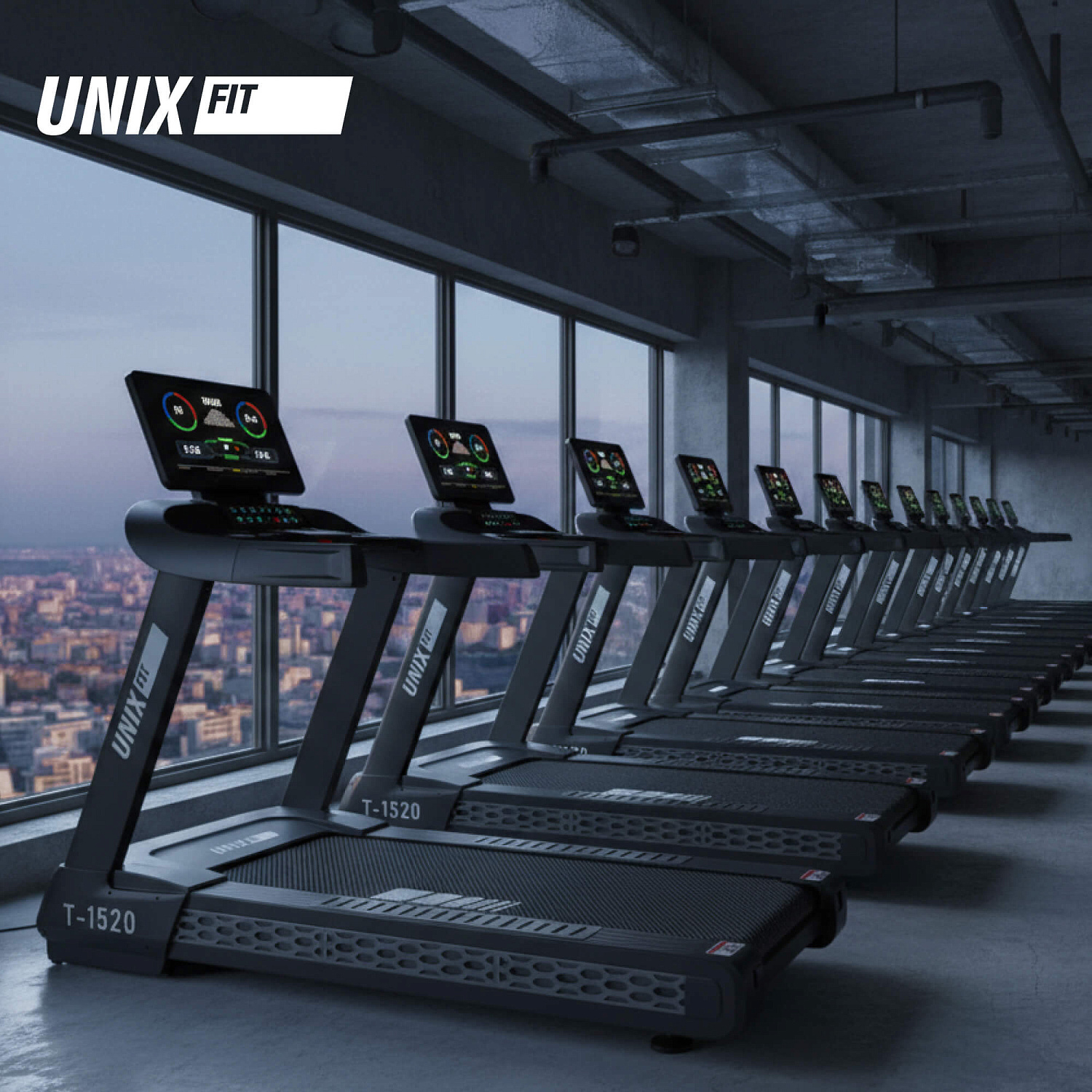 Беговая дорожка UNIX Fit T-1520 PRO (LED)
