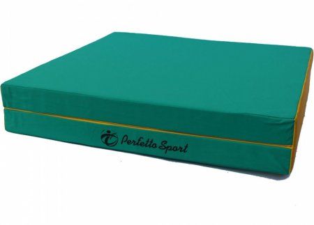 Мат Perfetto Sport № 10 (100 х 150 х 10) складной 1 сложение зелёно/жёлтый