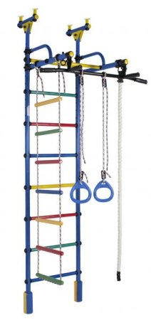 Детский спортивный комплекс Формула Здоровья Жирафик (синий радуга)