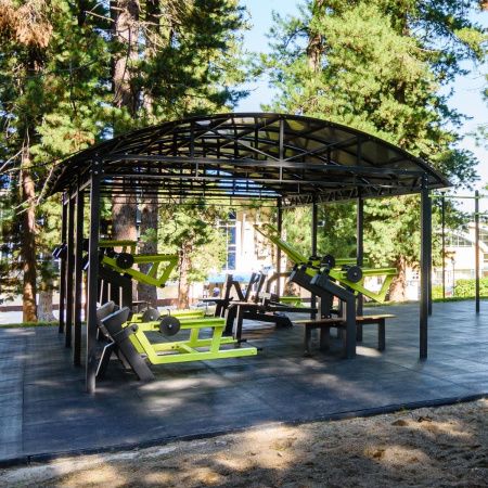 P-5020 Навес для тренажеров теневой 6300х4800х3100 ZAVODSPORTA