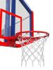 Баскетбольная стойка двухопорная со стритбольным щитом 960х800 мм из оргстекла и усиленным кольцом