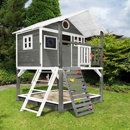 Детский деревянный городок DFC DKW298 (7 коробов + горка)