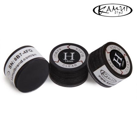 Наклейка для кия Kamui Clear Black ø14мм Hard 1шт.