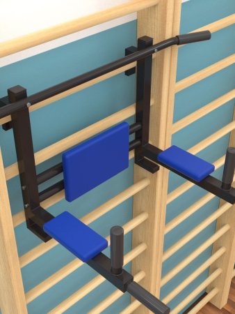 Турник-брусья-пресс 3 в 1 для шведской стенки
