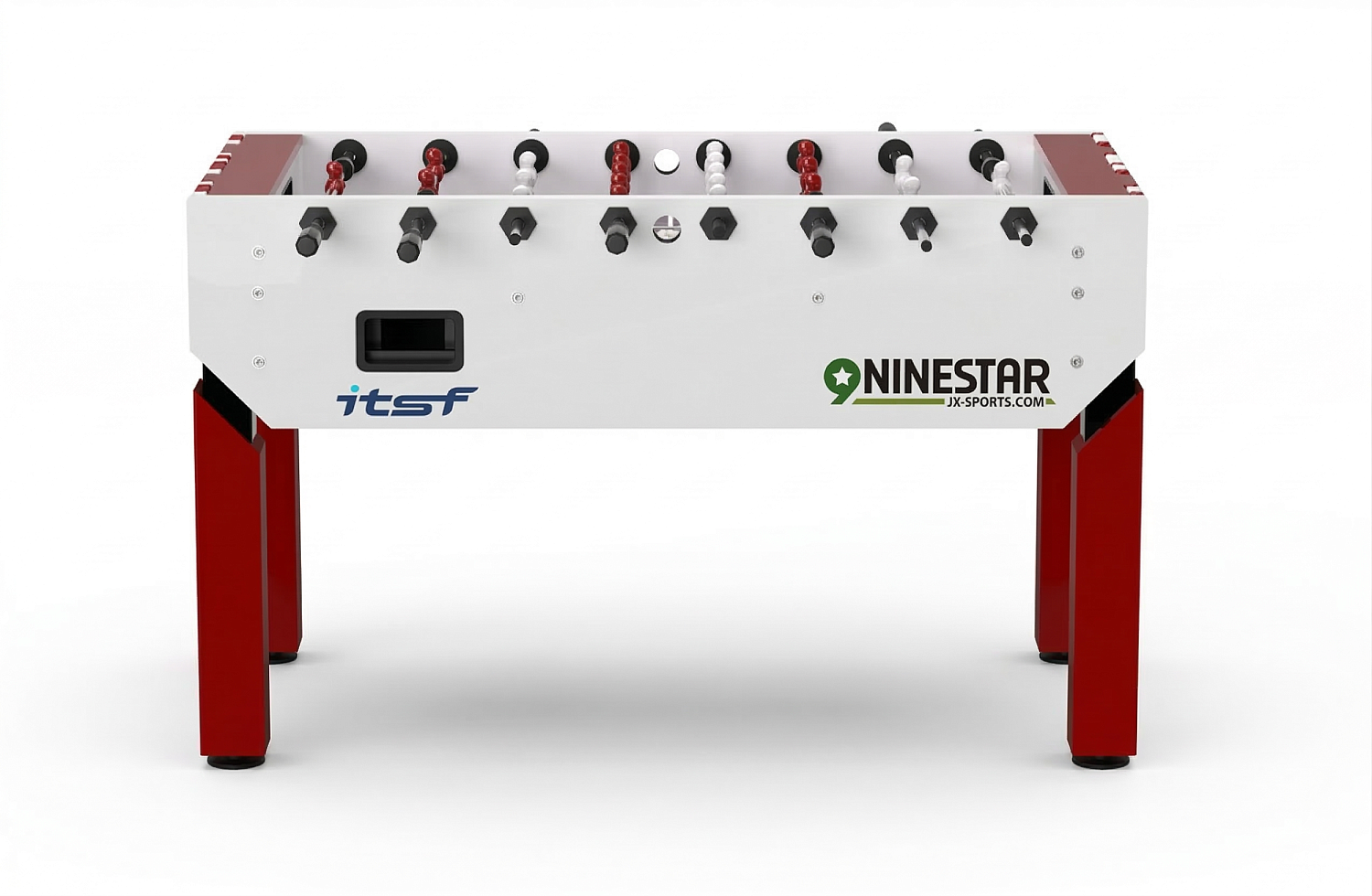 Игровой стол - футбол "NineStar Iron Pro ITSF Red"(144х75,5х90)