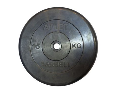 Диски обрезиненные Barbell Atlet  15 26 мм.