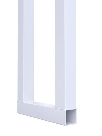 Баскетбольная стойка двухопорная с щитом 1800х1050 мм из метал.листа и массовым кольцом