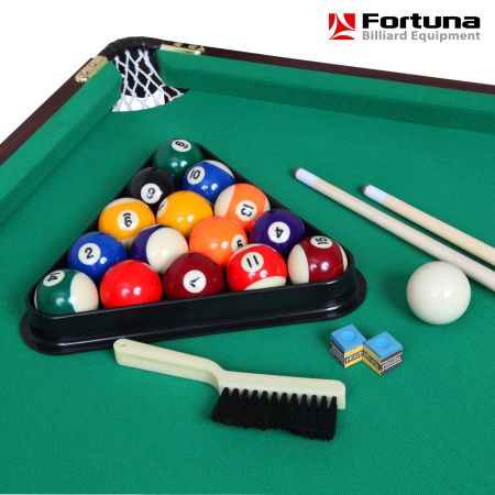 Бильярдный стол Fortuna Пул 6фт 9 в 1 с комплектом аксессуаров