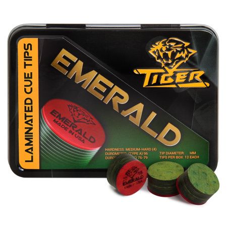 Наклейка для кия Tiger Emerald ø14мм Medium/Hard 1шт.