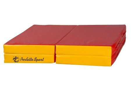 Мат Perfetto Sport № 11 (100 х 100 х 10) складной 4 сложения красно/жёлтый