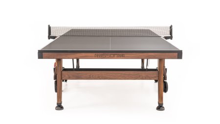 Теннисный стол складной для помещений "RASSON PREMIUM T03 Indoor" (274 х 152,5 х 76 см, натуральный орех) с сеткой