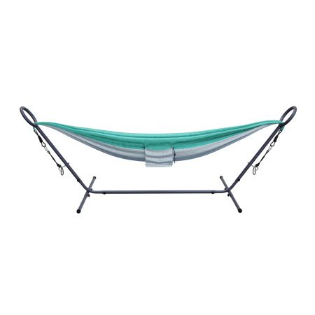 Гамак EVO FITNESS Jungle с каркасом, зеленый