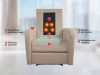 Кресло-реклайнер механический с массажем FUJIMO COMFORT CHAIR F3005 FMF Ваниль (Sakura 4)