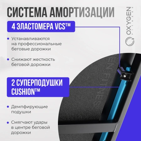 Беговая дорожка домашняя OXYGEN FITNESS EMERALD TFT 10