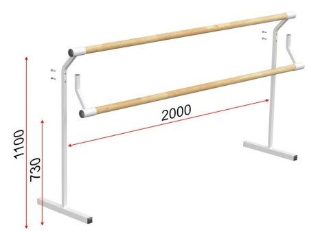 Станок хореографический мобильный с переставными поручнями