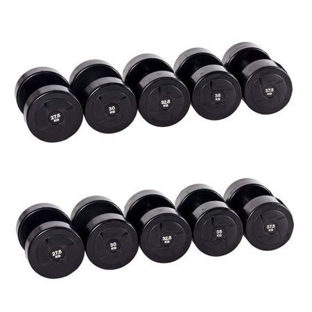 Гантельный ряд силовой (шаг 2,5 кг, 5 пар) PROFI-FIT 27,5-37,5 кг