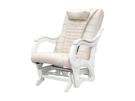Массажное кресло глайдер EGO BALANCE EG2003 КРЕМ (Арпатек + светлые подлокотники)