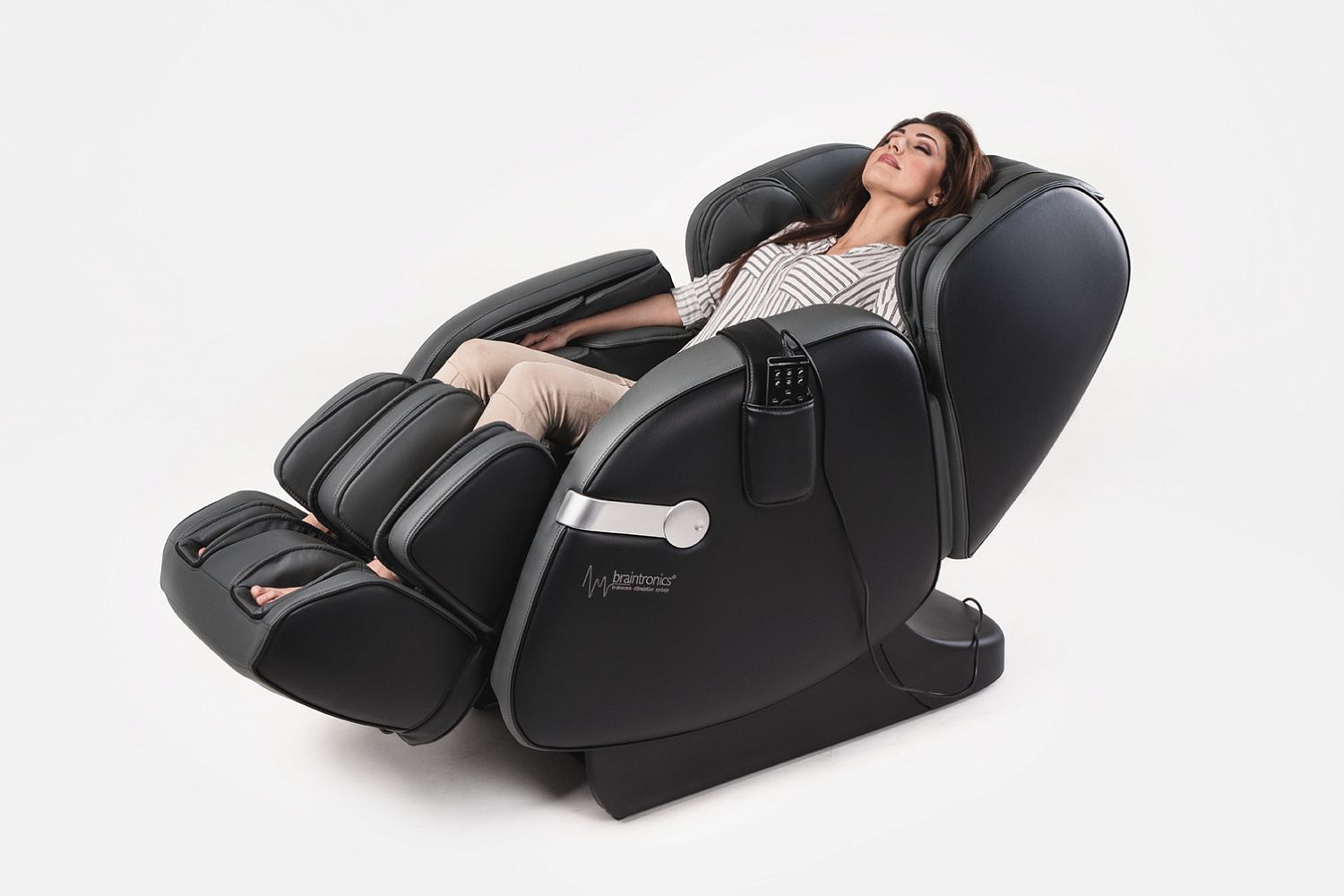 Массажное кресло BetaSonic 2 Braintronics grey-black