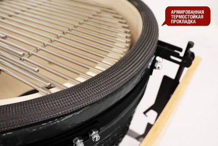 Керамический гриль-барбекю 24 дюйма CFG (черный) (61 см)