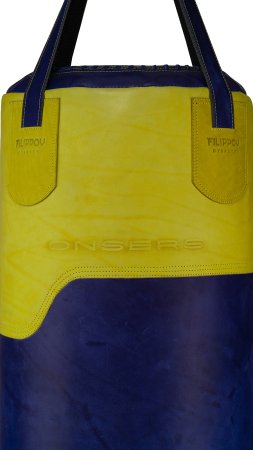 Боксёрский мешок «ONSERS FILIPPOV» синий/желтый 150см/40см/68-70кг