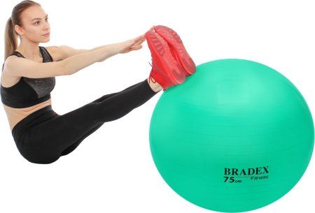 Мяч для фитнеса «ФИТБОЛ-75» с насосом, мятный