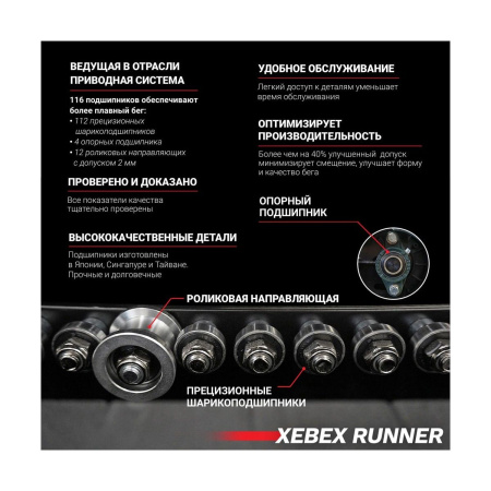 Инерционная беговая дорожка Xebex ACRT-01