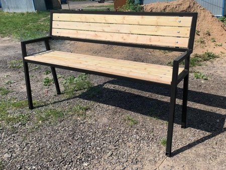 Скамья для улицы "Чайка" со спинкой