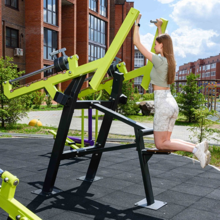 F-2807 Уличный тренажер Верхняя тяга с переменной нагрузкой ZAVODSPORTA