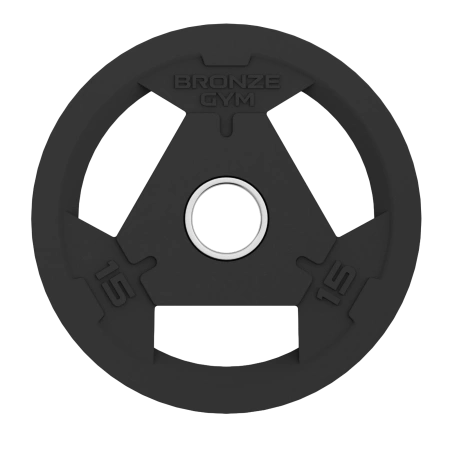 Диск олимпийский BRONZE GYM обрезиненный 15 кг