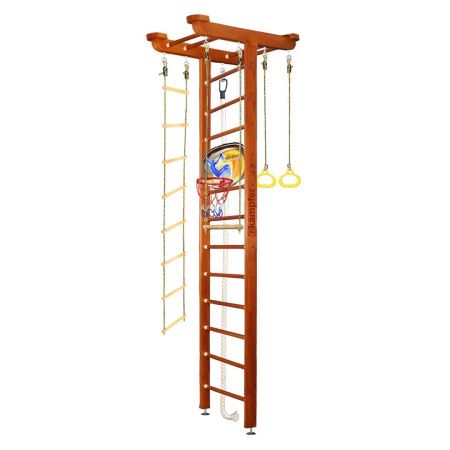 Шведская стенка Kampfer Big Sport Ceiling Basketball Shield (№4 Вишневый Высота 3 м)