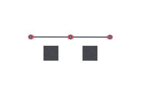 Перекладины стационарные разноуровневые с упором для ног (для выполнения испытания(теста) ГТО «Подтя