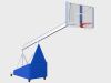 Баскетбольная стойка (мобильная) с щитом 1800х1050 мм из оргстекла 10 мм (вынос 3,25 м)